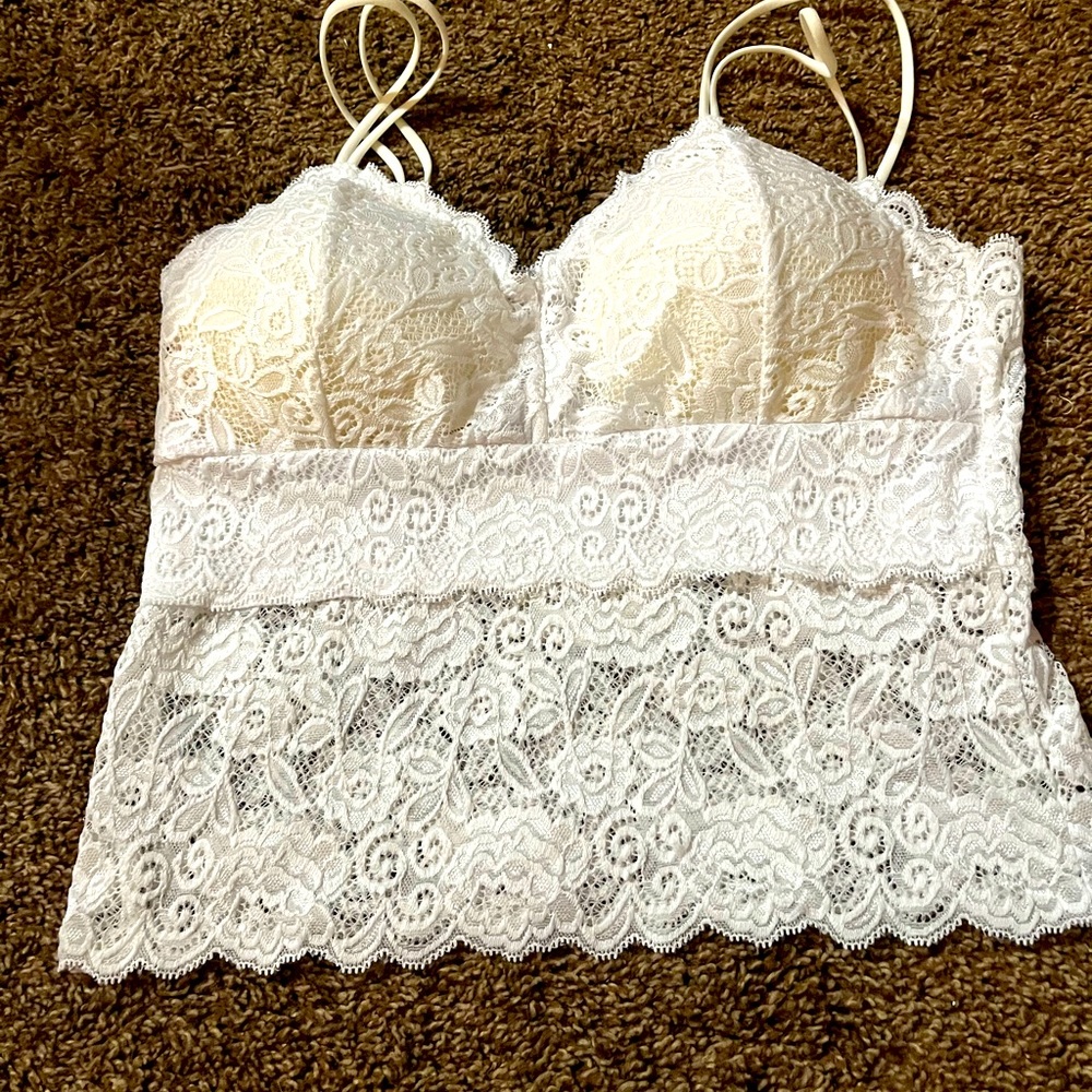 White Lace Bralette new